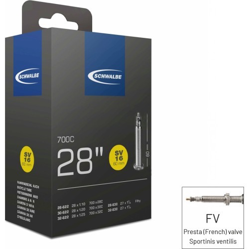 Schwalbe 700x28/32 FV60 Inner Tube