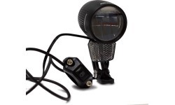 Передняя фара для электровелосипеда Prophete LED // 100 LUX 8–48V, с переключателем дальнего света