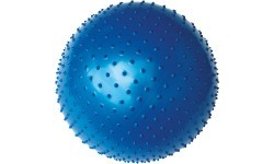 Vingrošanas bumba Yate ar izciļņiem, 65 cm, zila
