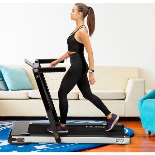 LOOP12 MULTI ЧЕРНАЯ ЭЛЕКТРИЧЕСКАЯ БЕГОВАЯ ДОРОЖКА СО СТОЛОМ HMS