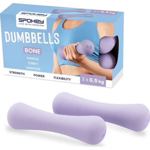 Set of neoprene dumbbells Spokey BONE 2x 0,5 kg