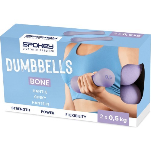 Neoprēna hanteļu komplekts Spokey BONE 2x 0,5 kg
