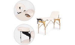 Wooden massage and rehabilitation table, 3-segment, foldable into a suitcase + bag ModernHome