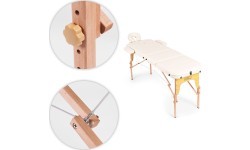 Wooden massage and rehabilitation table, 3-segment, foldable into a suitcase + bag ModernHome