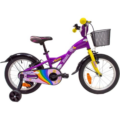 4KIDS Dream 16" izmērs 9,5" (24 cm) (tērauda, violets)