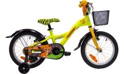 Velosipēds 4KIDS Lion 16", izmērs 10" (25,5 cm) (alumīnijs, dzeltens)