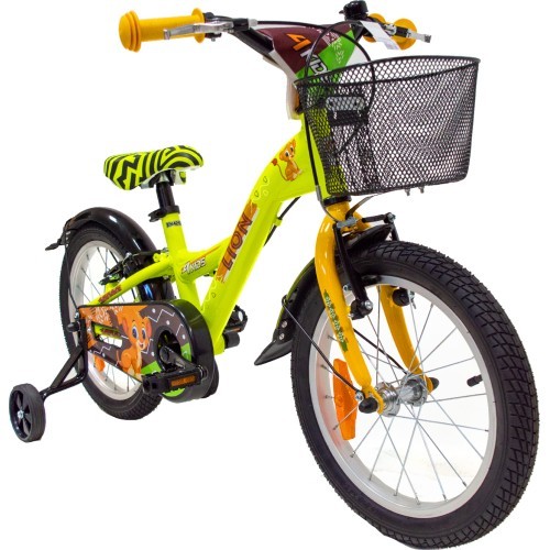 4KIDS Lion 16" bike, size 10" (25.5 cm) (aluminium, yellow)