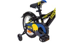 4KIDS Nightman 16" children's bike, frame 10" (25.5 cm), steel, black/blue