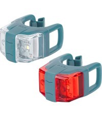 KLS Twins II priekšējo lukturu komplekts ar baterijām (zils)