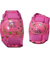 Ceļu un elkoņu aizsargi bērniem (rozā)