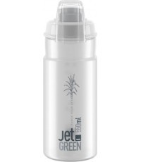 Elite pudele Jet Green+ caurspīdīga, pelēka ar logotipu 550ml