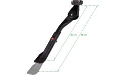 Подножка FORCE E-Bike Eco 24-29" алюминиевая (чёрная)