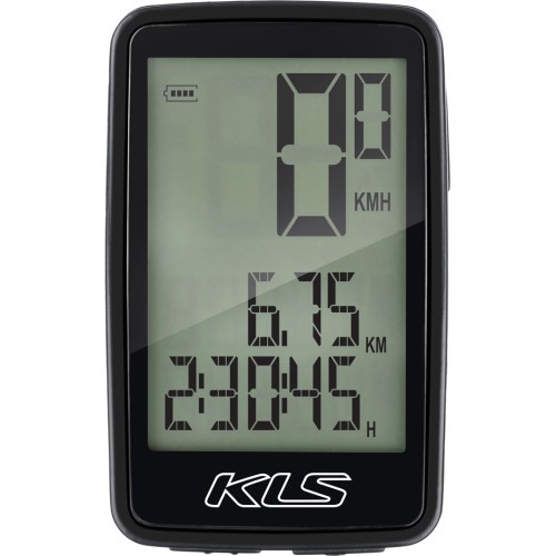 KLS Contest WL velosipēda skaitītājs / bezvadu / 8 funkcijas (melns)