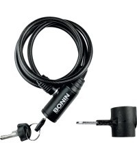 Замок BONIN // тросовый замок, с ключом, с кронштейном, 6 x 1000 мм