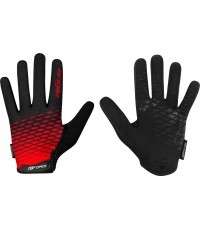 FORCE MTB Angle vasaras cimdi (sarkani/melni) S