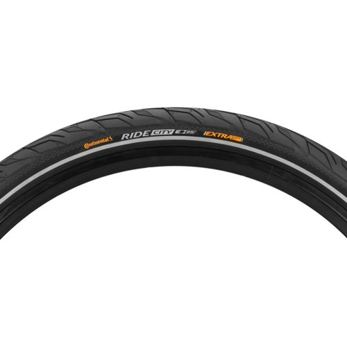 Riepa Continental Ride City Reflex 700 x 45C (47-622) // kameras tips, aizsardzība pret caurdūrumiem, atstarojoša svītra