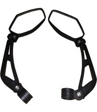 Divvirzienu velosipēdu spoguļi, regulējami, uz stūres (pāris)