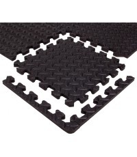 Puzzle mat inSPORTline Famkin (12 tiles, 18 edges) - Black