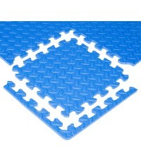 Puzzle mat inSPORTline Famkin (12 tiles, 18 edges) - Blue