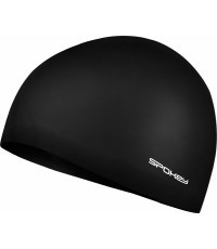Silicone swimming cap black Spokey SUMMER CUP