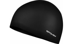 Silicone swimming cap black Spokey SUMMER CUP