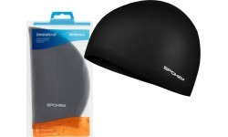 Silicone swimming cap black Spokey SUMMER CUP