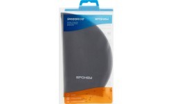 Silicone swimming cap black Spokey SUMMER CUP