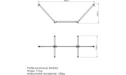 Hamaka statīvs mazs MO-010 - Marbo Sport
