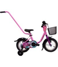 Velosipēds 4KIDS Funzy Bunny 12", rozā krāsā