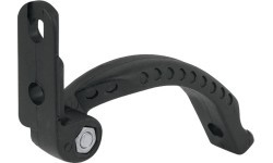 Rear reflector holder, frame-mounted, plastic (black)