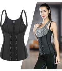 Корсет для фитнеса с лямками на плечах inSPORTline Corsup - Black