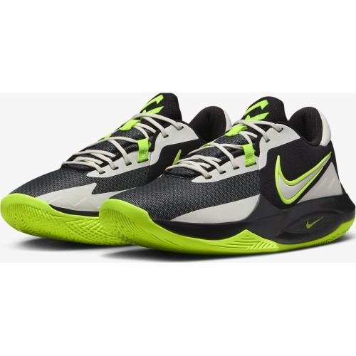 Nike Precision VI vīriešu basketbola apavi Black White Green DD9535 009