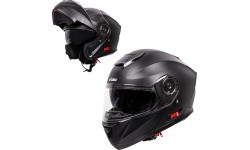 Atverams motociklista ķivere W-TEC Cullo - Matēti melna
