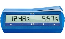 DGT 1500 digital chess clock blue