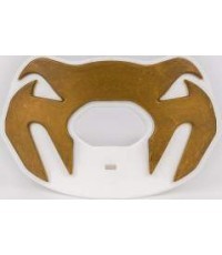 Venum Elite lūpu aizsargu logotipa izlaidums - balts/zelts