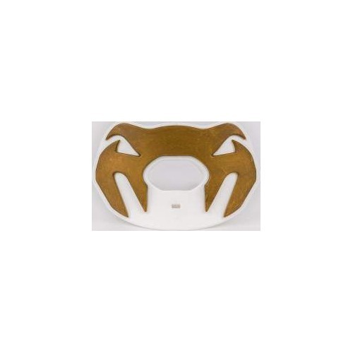 Капа Venum Elite Lipguard Logo Edition, бело-золотая