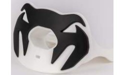 Капа Venum Elite Lipguard Logo Edition, белая/чёрная