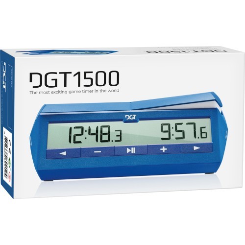 DGT 1500 digital chess clock blue