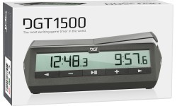 Электронные шахматные часы DGT 1500, серые