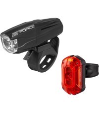 Комплект фонарей FORCE VARIO 500LM + 25LM, USB