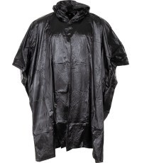 Lietusmēteļi MFH, melni PVC