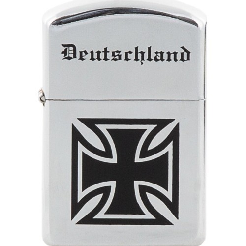Ветрозащитная зажигалка MFH Deutschland - полированный хром, без топлива