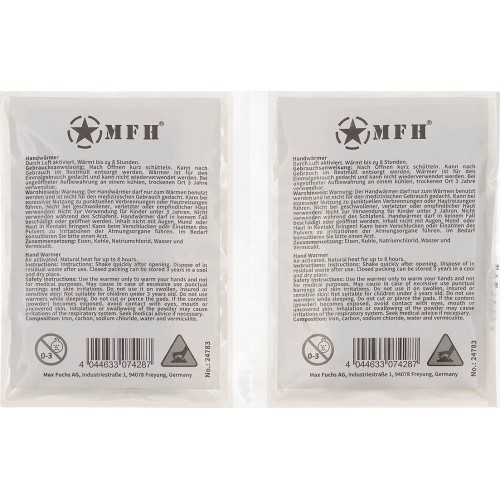 Roku sildītājs MFH, vienreizējās lietošanas