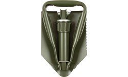 Folding Spade MFH - Green, 3-part