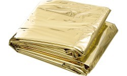 Emergency Blanket MFH, Silver and Gold Coated