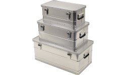 Storage Cases MFH, Aluminium, Set of 3