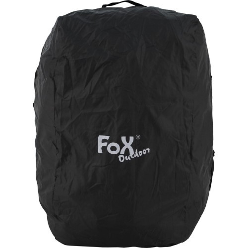 Mugursomas pārsegs FoxOutdoor Transit I, melns, 80-100 l