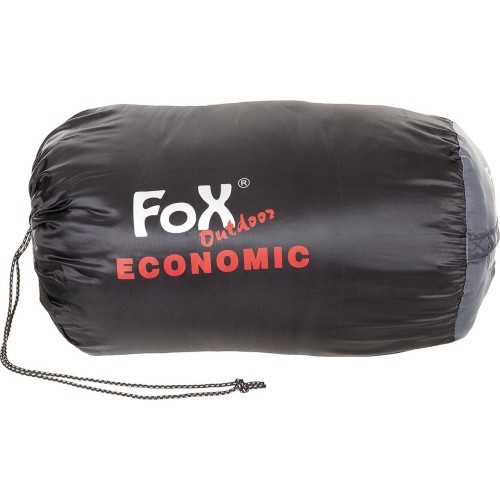 Guļammaiss FoxOutdoor Economic, melns-pelēks