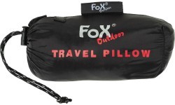 Piepūšams ceļojumu spilvens FoxOutdoor, melns