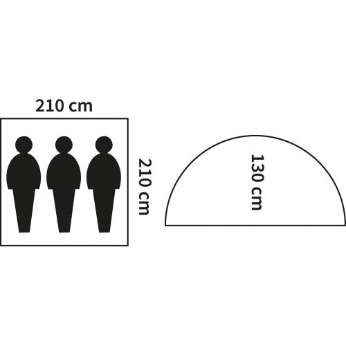Tent MFH Monodom - M 95 CZ Camo, 3 Persons